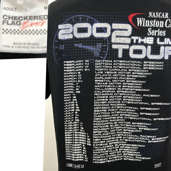 Y2K 2002 Nascar The Limit Tour Winston Cup T Shirt / Women’s Medium * - Picture 4 of 5